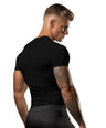 Brisira Men Coolmax Baselayer Compression Shirt Gym Athletic Workout Short-Sleeve Cool Dry Size S to 2XL